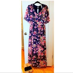MODCLOTH Floral Maxi Dress